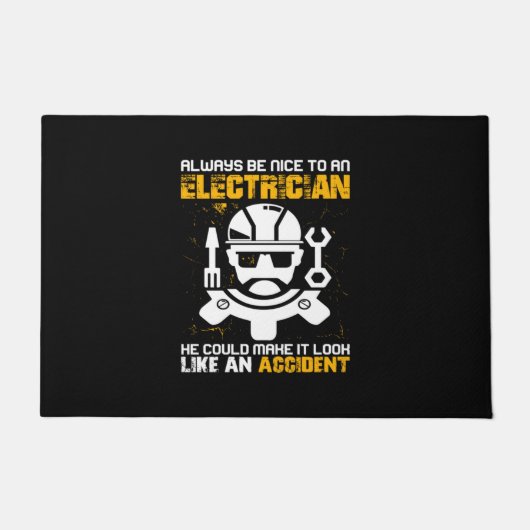 Ingenieur ist immer nett zu einem Elektroingenieur Fußmatte (Vorderseite)