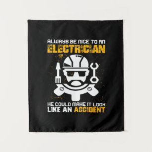 Ingenieur ist immer nett zu einem Elektroingenieur Wandteppich