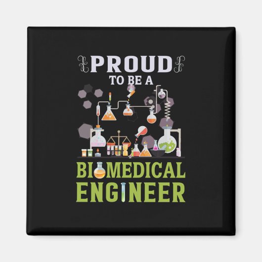 Ingenieur ist stolz, Ingenieur für Biomedizin zu s Magnet (Vorne)