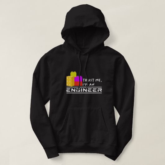 Ingenieur Kinder Spielzeug Big Gebäude Blocks Bui Hoodie (Design vorne)