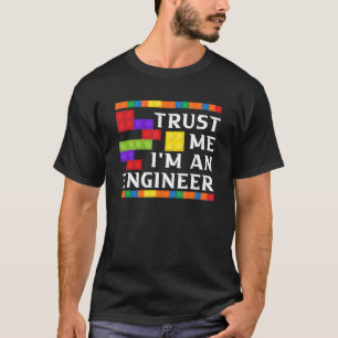 Ingenieur Kinder Spielzeug Big Gebäude Blocks Bui T-Shirt