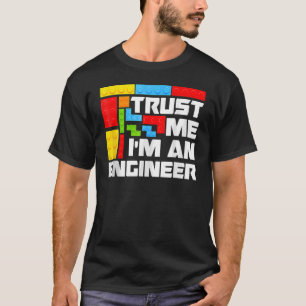 Ingenieur Kinder Spielzeug Big Gebäude Blocks Bui T-Shirt