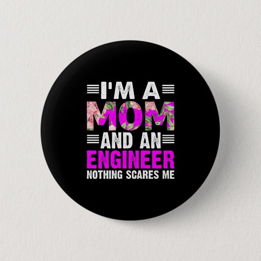 Ingenieur Kunst als Mama und Ingenieur Button (Vorderseite)