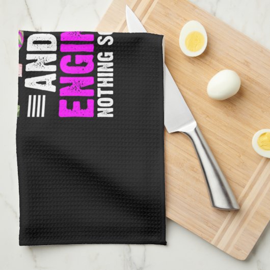 Ingenieur Kunst als Mama und Ingenieur Geschirrtuch (Viertel Falte)