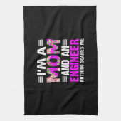 Ingenieur Kunst als Mama und Ingenieur Geschirrtuch (Vertikal)