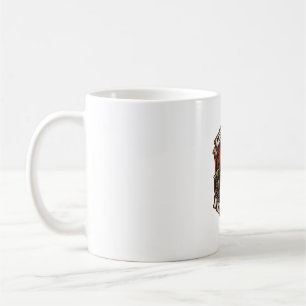 Ingenieur liebt Halloween-Kürbis-Schutzhelm-Hammer Kaffeetasse