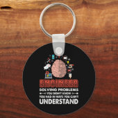 Ingenieur löst Probleme Schlüsselanhänger (Vorderseite)
