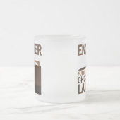 Ingenieur-(lustige) Schokolade Mattglastasse (Mittel)