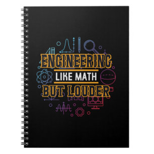 Ingenieur mag Ingenieurwesen wie Mathe Notizblock