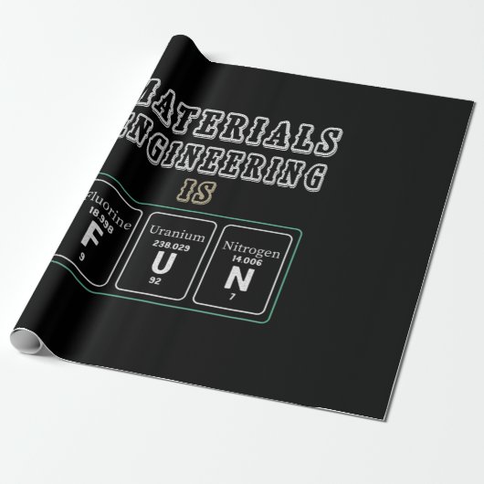 Ingenieur-Materialentwicklung ist Spaß Geschenkpapier (Ungerollt)