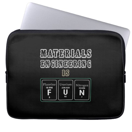 Ingenieur-Materialentwicklung ist Spaß Laptopschutzhülle (Vorderseite)