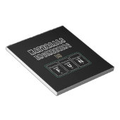 Ingenieur-Materialentwicklung ist Spaß Notizblock (angewinkelt)