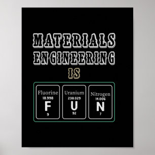 Ingenieur-Materialentwicklung ist Spaß Poster