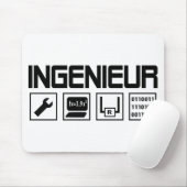 ingenieur mit Werkzeugikone Mousepad (Mit Mouse)