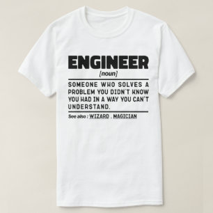 Ingenieur Noun Husband Vater Engineering Sarcastic T-Shirt