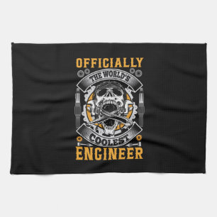 Ingenieur offiziell der Coolste Ingenieur der Welt Geschirrtuch