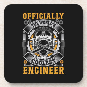 Ingenieur offiziell der Coolste Ingenieur der Welt Getränkeuntersetzer
