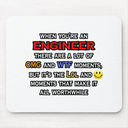 Ingenieur... OMG WTF LOL Mousepad (Vorne)
