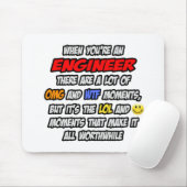 Ingenieur OMG WTF LOL Mousepad (Mit Mouse)