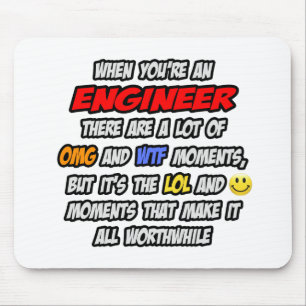 Ingenieur OMG WTF LOL Mousepad