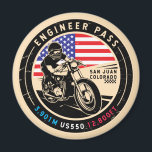Ingenieur Pass Colorado Motorrad Magnet<br><div class="desc">Der Ingenieur-Pass wurde in einem Vintagen,  bedrückten Stilemblem gemacht. Es handelt sich um eine landschaftliche Fahrt in Colorado und den Bergen von San Juan.</div>