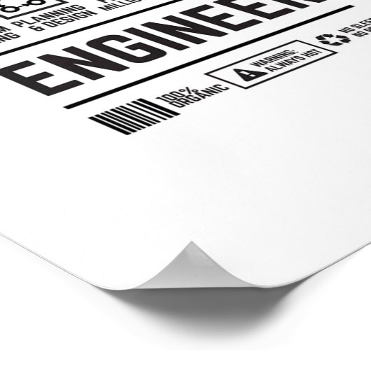 Ingenieur Poster (Ecke)