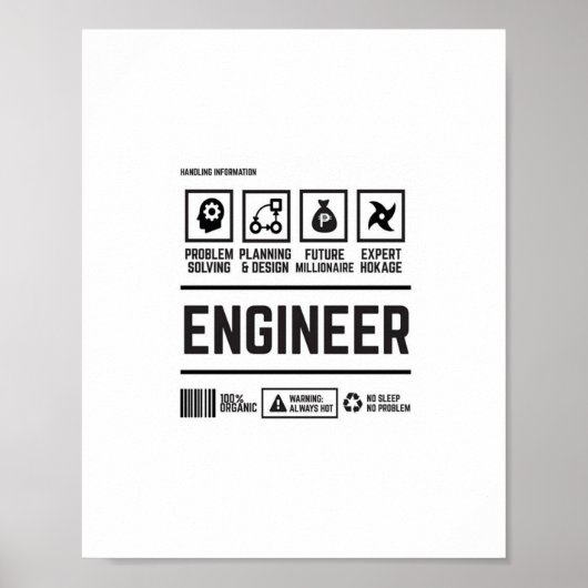 Ingenieur Poster (Vorne)