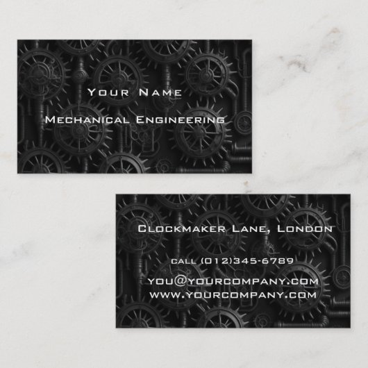 Ingenieur-Profilecard Visitenkarte (Vorne/Hinten)