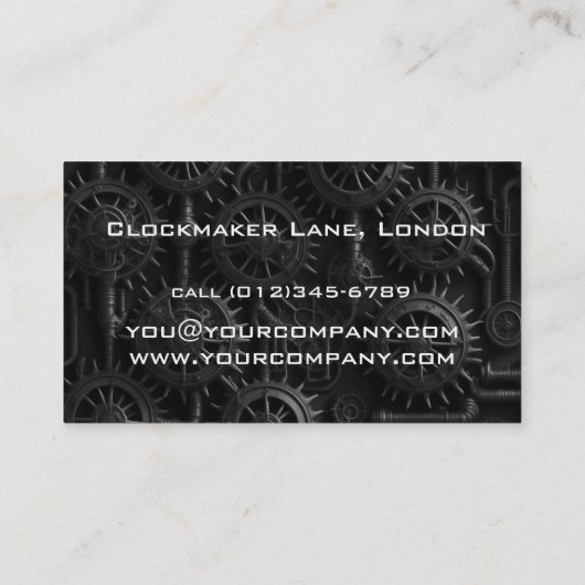 Ingenieur-Profilecard Visitenkarte (Rückseite)