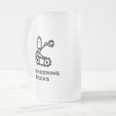 Ingenieur-Robotertechnik Mattglas Bierglas (Vorderseite Links)