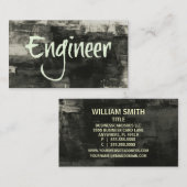Ingenieur-Rustikalkarte Visitenkarte (Vorne/Hinten)