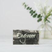 Ingenieur-Rustikalkarte Visitenkarte (Stehend Vorderseite)