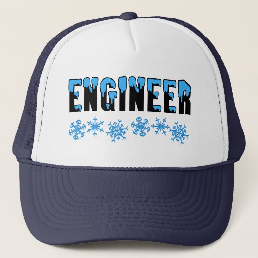 Ingenieur Snowflake Truckerkappe (Vorderseite)