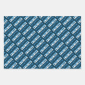 Ingenieur Snowman und Schneeflocken Geschenkpapier Set (Vorderseite 3)