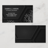 Ingenieur | Software-Schalttafel | geometrisch Visitenkarte (Vorne/Hinten)