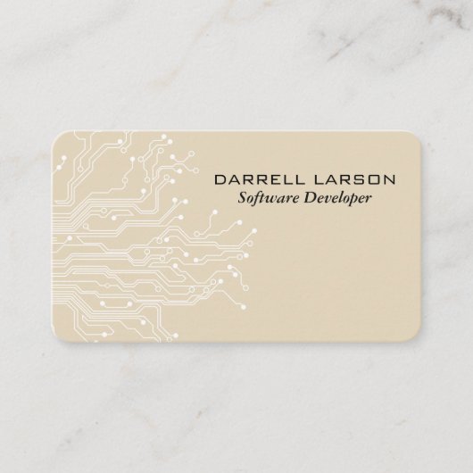 Ingenieur | Software-Stromlaufplatine Visitenkarte (Vorderseite)