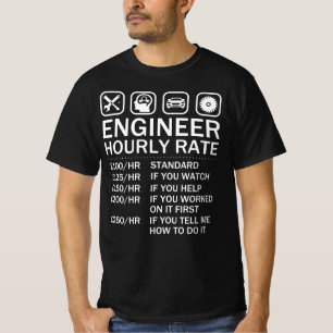 Ingenieur-stündlicher T-Shirt