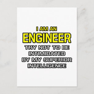 Ingenieur... Überlegene Intelligenz Postkarte