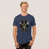 Ingenieur Veteran Kampfeinsatz Unterstützung Emble Tri-Blend Shirt (Vorderseite voll)