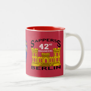 Ingenieur-Veteranen-Tasse Berlin-Brigaden-42. Zweifarbige Tasse