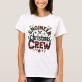 Ingenieur Weihnachts-Crew - Funny Retro Holiday T-Shirt (Vorderseite)