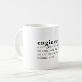 Ingenieur - Wörterbuchdefinition Kaffeetasse (Vorderseite Links)