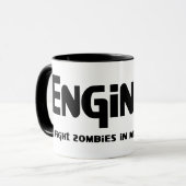 Ingenieur Zombie Fighter Tasse (Vorderseite Links)
