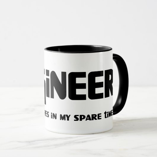 Ingenieur Zombie Fighter Tasse (VorderseiteRechts)