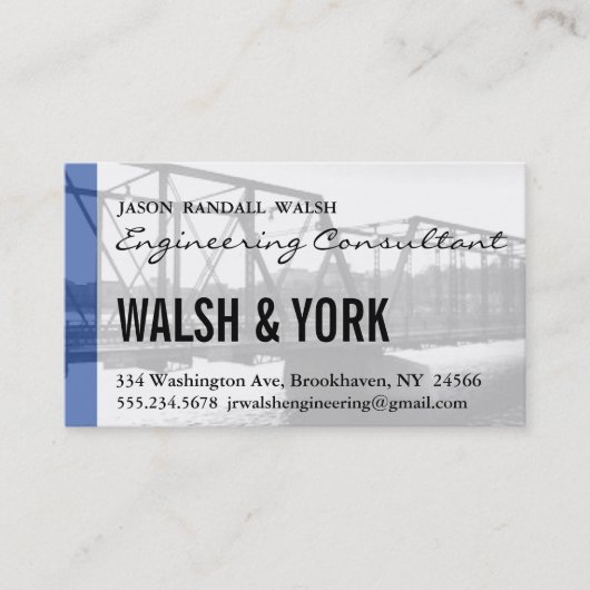 Ingenieurberater Visitenkarte (Vorderseite)