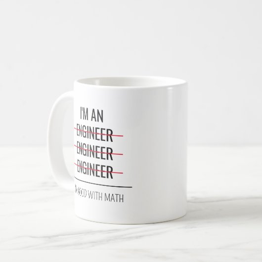Ingenieurbüro Geschenk für Männer Weihnachten Kaffeetasse (Vorderseite Links)