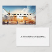 Ingenieure | Baustelle Visitenkarte (Vorne/Hinten)