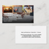 Ingenieure betrachten Blueprint | Blue Collar Visitenkarte (Vorne/Hinten)