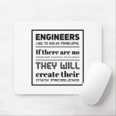 Ingenieure lösen gerne Probleme. Mousepad (Mit Mouse)