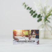 Ingenieure mit Blick auf Blueprints Visitenkarte (Stehend Vorderseite)